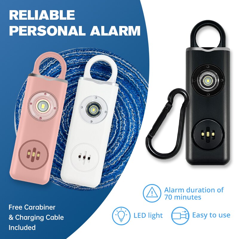 Personal Alarm Keychain - Оригинальная персональная безопасная сирена He для