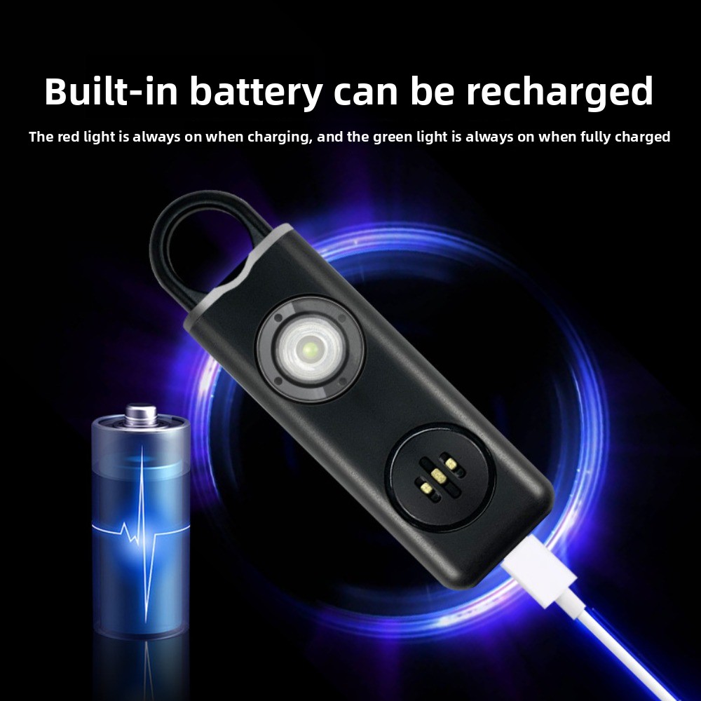 Personal Alarm Keychain - 130 Ватт, высокая громкость, безопасная персональная
