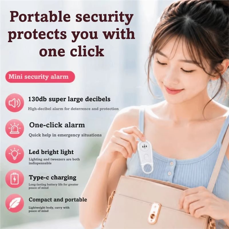 Personal Alarm Keychain - Портативная персональная сигнализация для экстренных случаев,