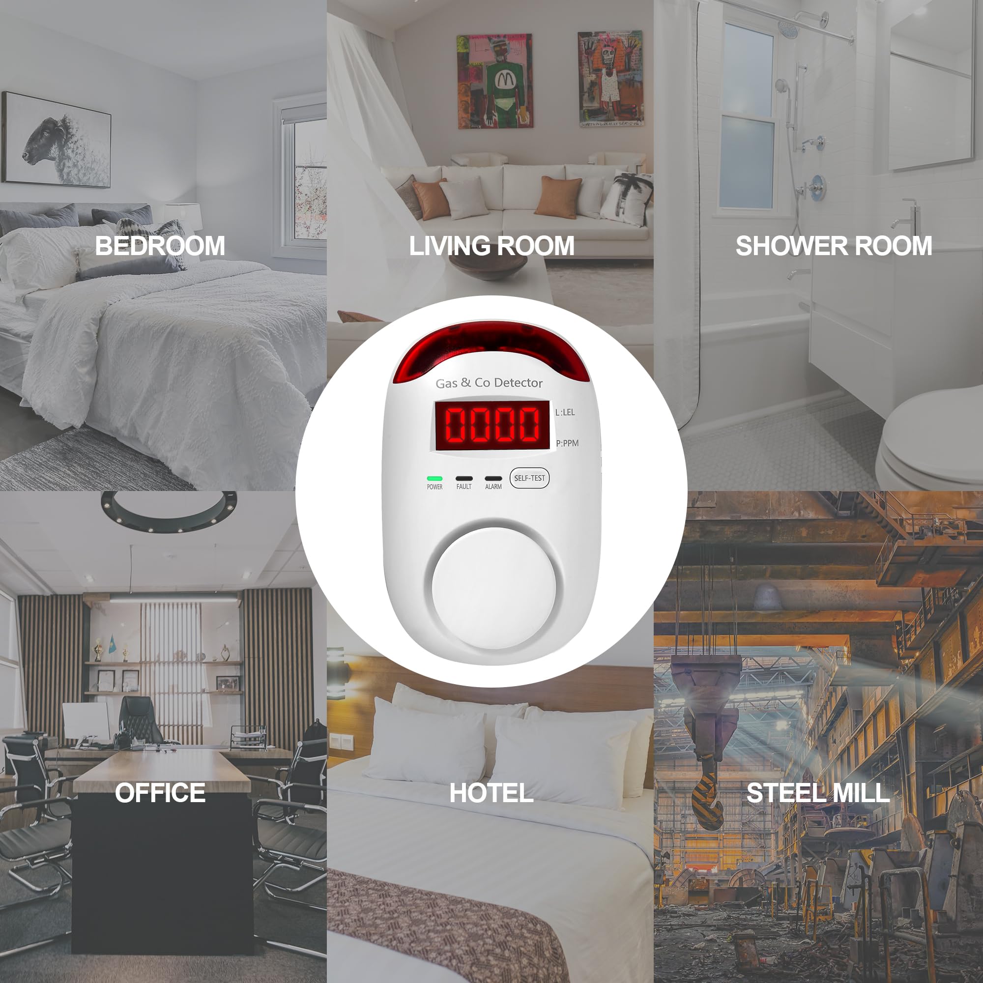 Комбинированный детектор газа  – обзор и цена Co Detector Plug