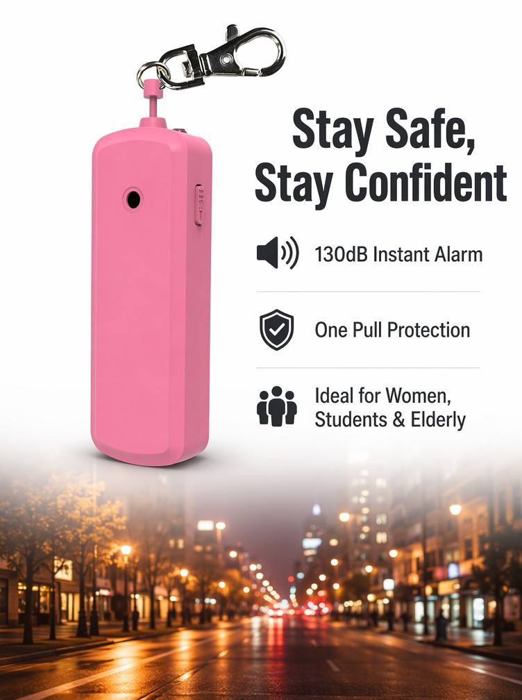 Портативная сигнализация от на – обзор и цена Personal Alarm Keychain
